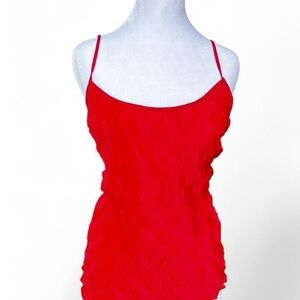 Red Sleeveless Top